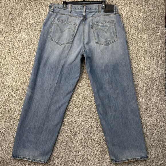 Vintage Levis Silvertab Jeans Men's 40x32 Blue Baggy Wide Leg Y2K 2000s Skater - Picture 1 of 14